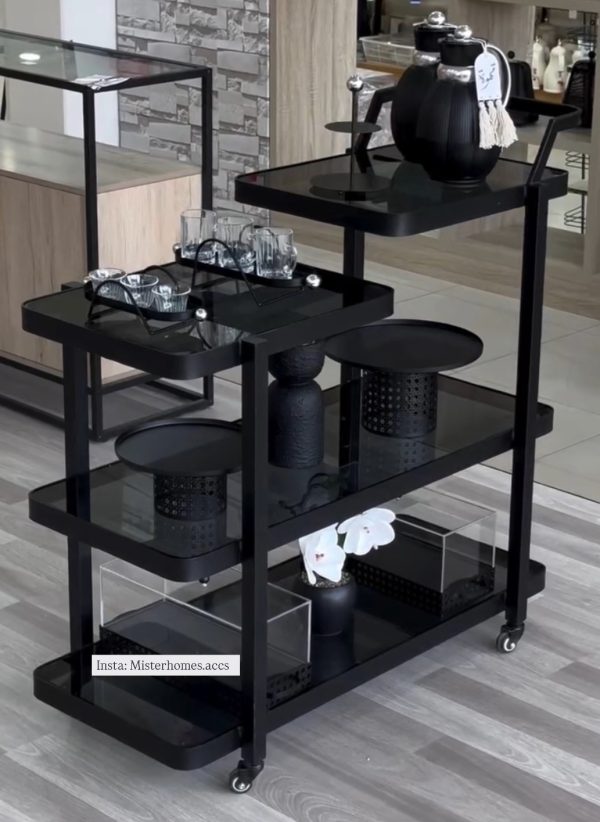 Layered Trolley - Matte Black